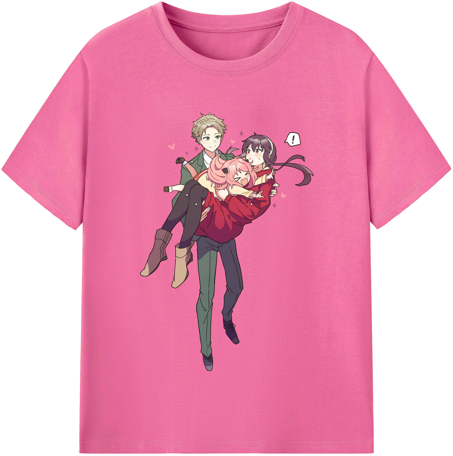 （画像用） SPY×FAMILY间谍家家酒 レディースカジュアルプリントTシャツ（綿100％）